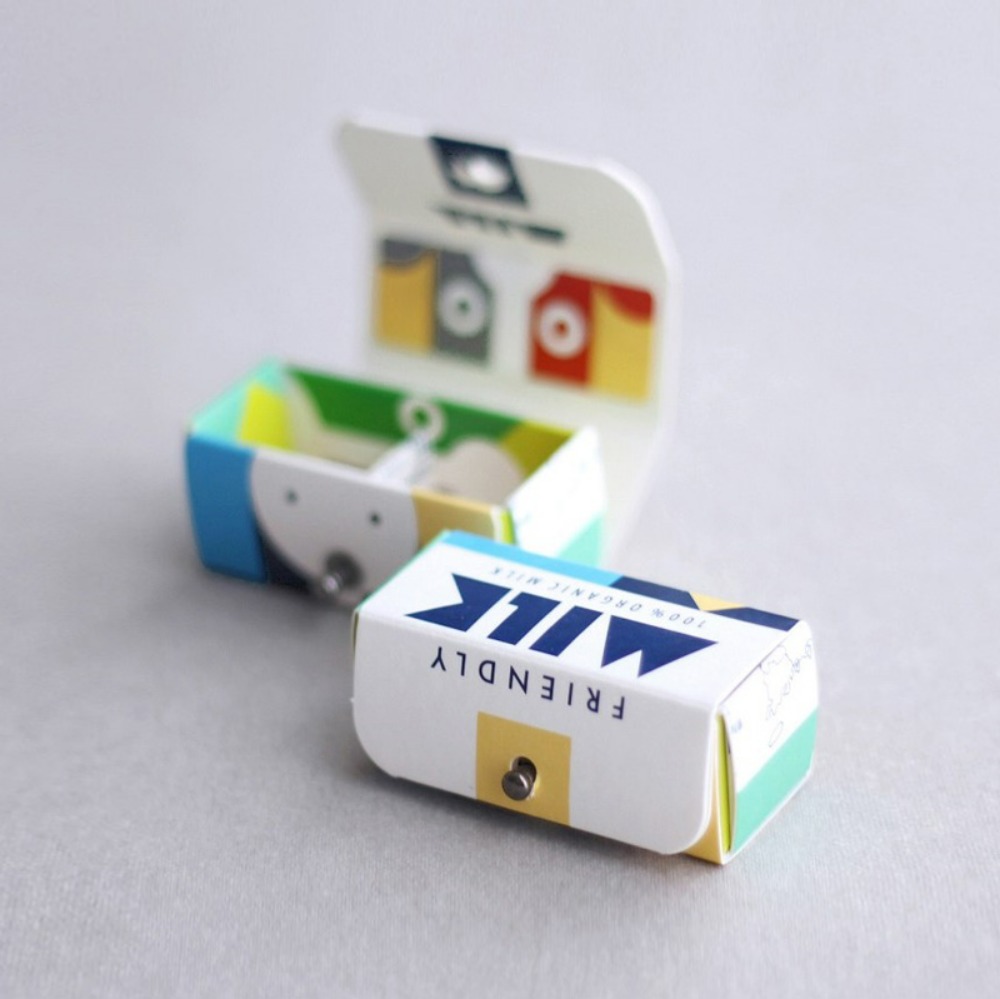 밀키프로젝트ㅣ밀키큐브 DIY 키트 - 우유팩 인쇄파지로 만든 밀키프로젝트 DIY 큐브 수납함